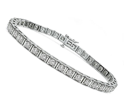 Estate 3.90ct Diamond Line Bracelet