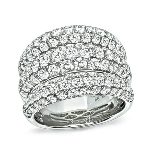 Estate 3.89ct Diamond Gold Ring
