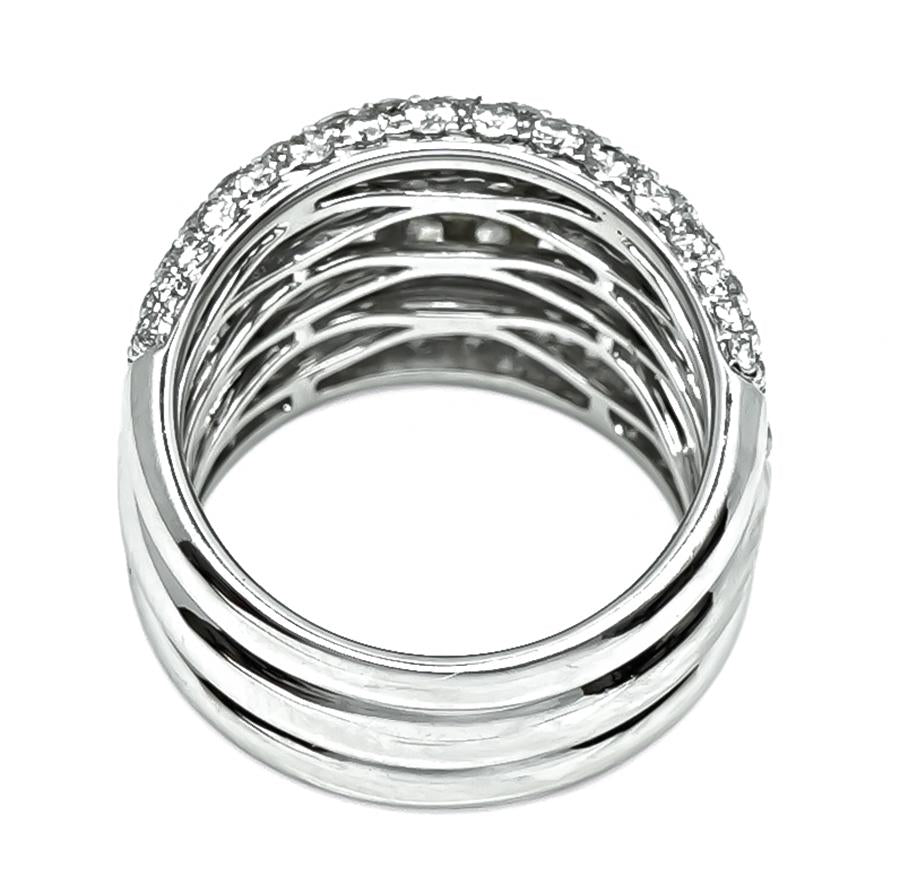 Estate 3.89ct Diamond Gold Ring