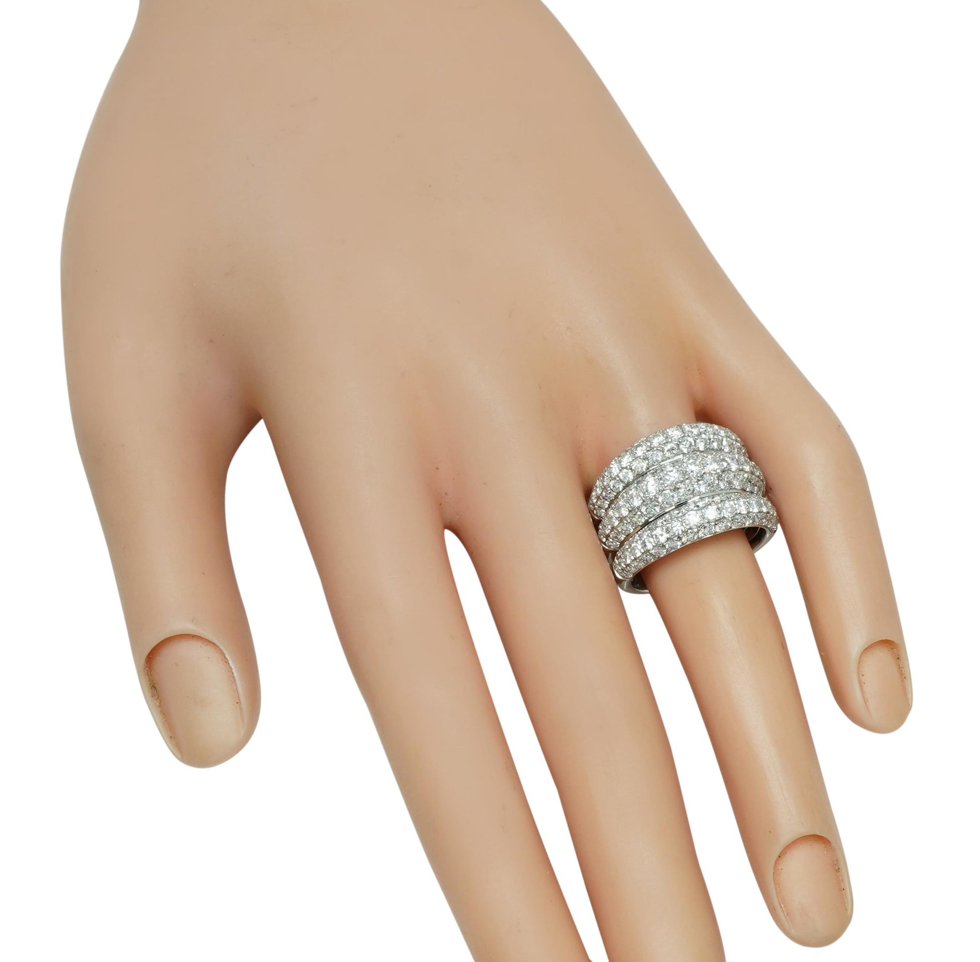 Estate 3.89ct Diamond Gold Ring