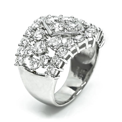 Estate 3.40ct Diamond Platinum Ring