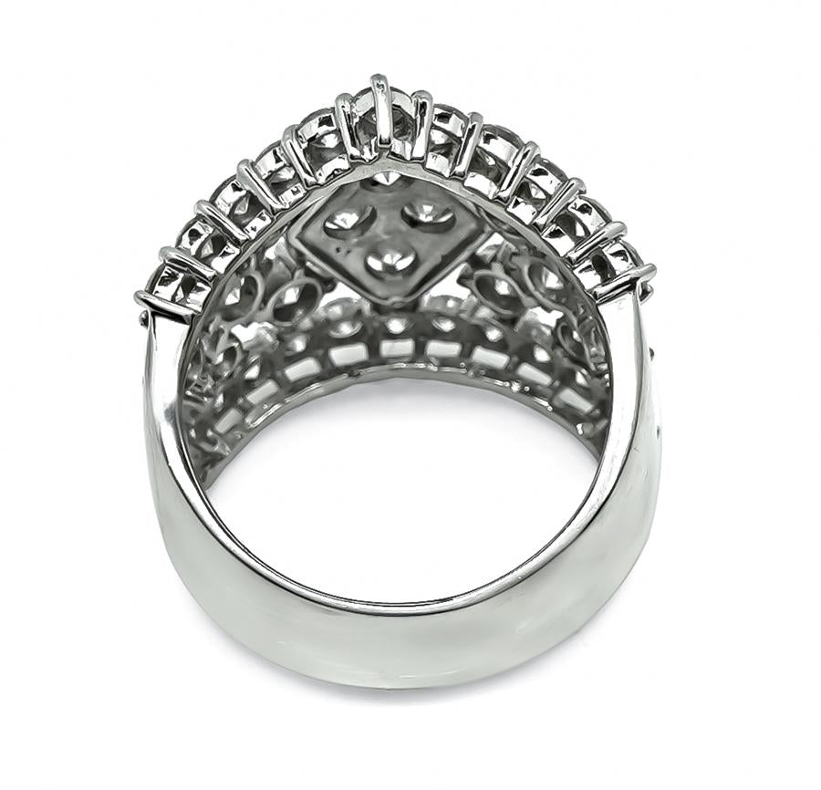 Estate 3.40ct Diamond Platinum Ring