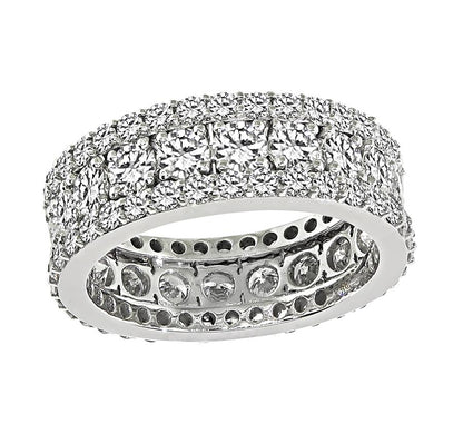 Estate 3.25ct Diamond Platinum Eternity Wedding Band