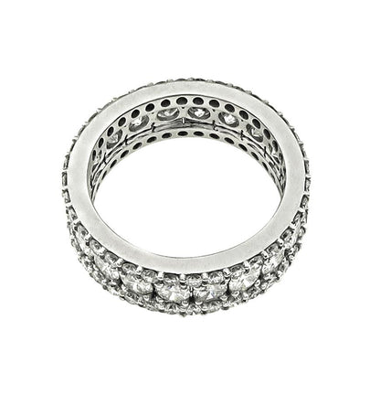 Estate 3.25ct Diamond Platinum Eternity Wedding Band