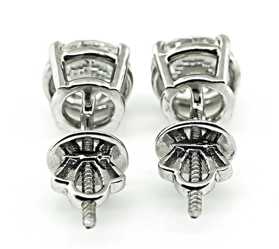 3.03cttw Diamond Stud Earrings
