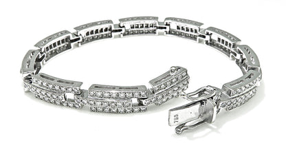 Estate 4.00ct Diamond Gold Bracelet