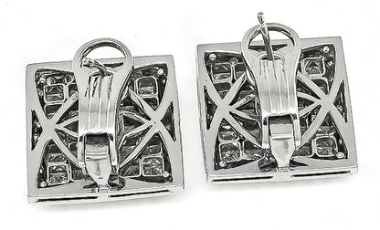 Estate 4.00ct Diamond Gold Earrings