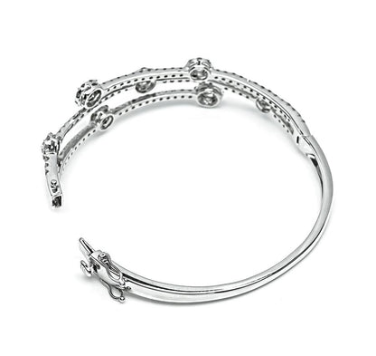 Estate 4.00ct Diamond Gold Bangle