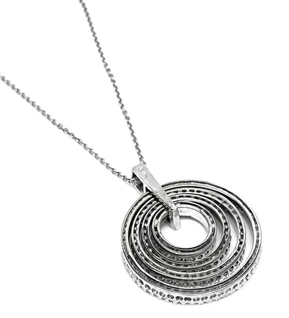 Estate 4.50ct Diamond Gold Pendant Necklace