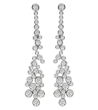 Estate 4.61ct Diamond Dangling Earrings