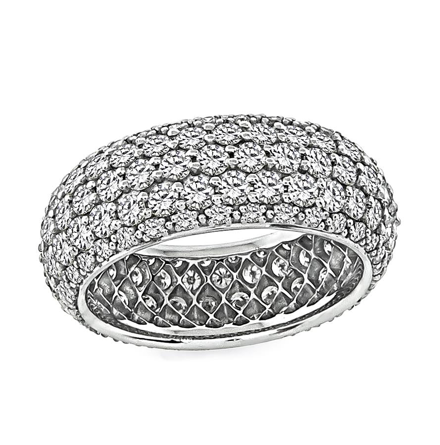 Estate 4.00ct Diamond Platinum Ring
