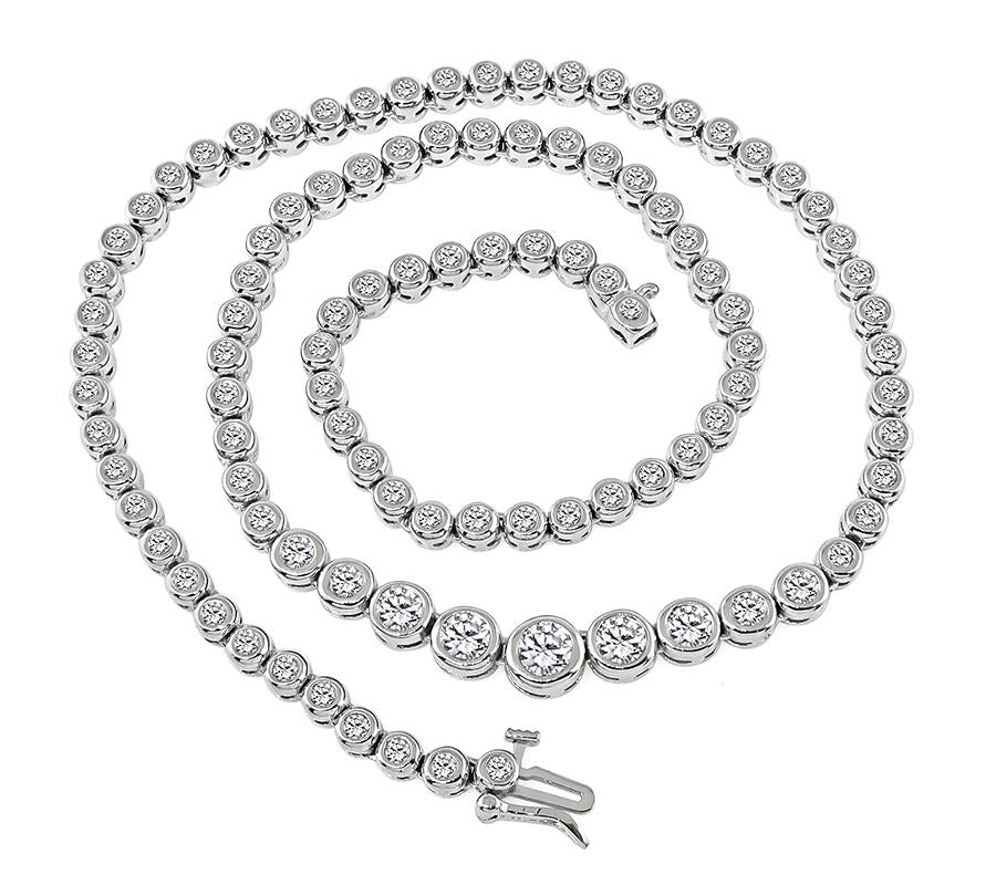 4.50ct Diamond Gold Necklace