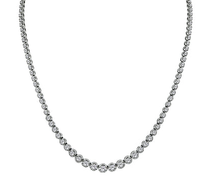 Estate 5.00ct Diamond Tennis Necklace
