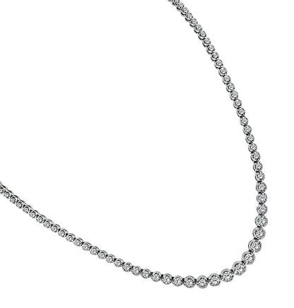 Estate 5.00ct Diamond Tennis Necklace