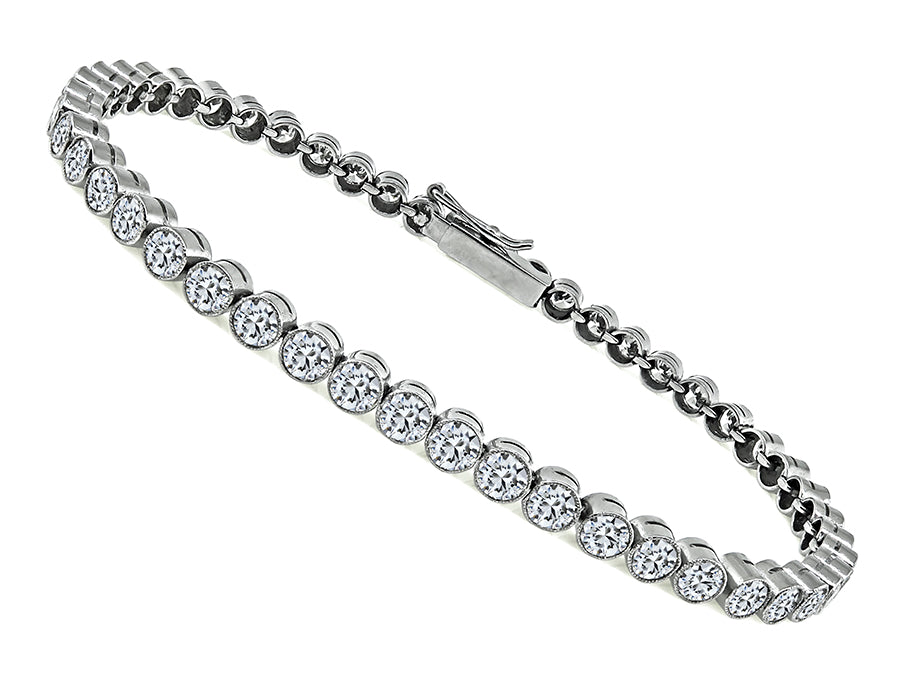 Vintage 5.00ct Diamond Tennis Bracelet
