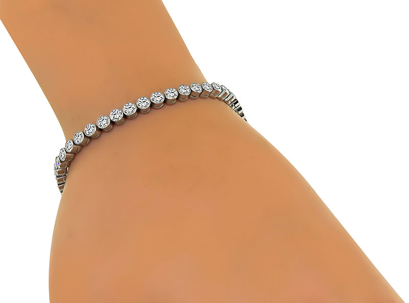 Vintage 5.00ct Diamond Tennis Bracelet