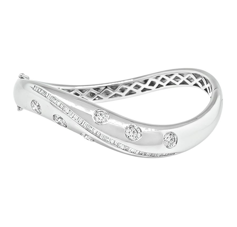 5.00ct Diamond Gold Bangle