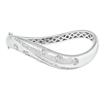 5.00ct Diamond Gold Bangle