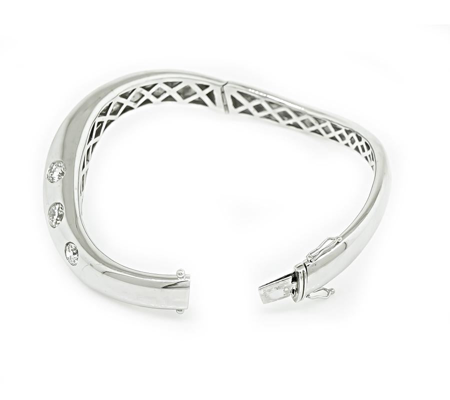 5.00ct Diamond Gold Bangle