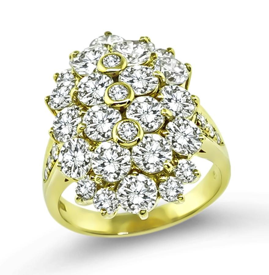 5.18ct Diamond Gold Cocktail Ring