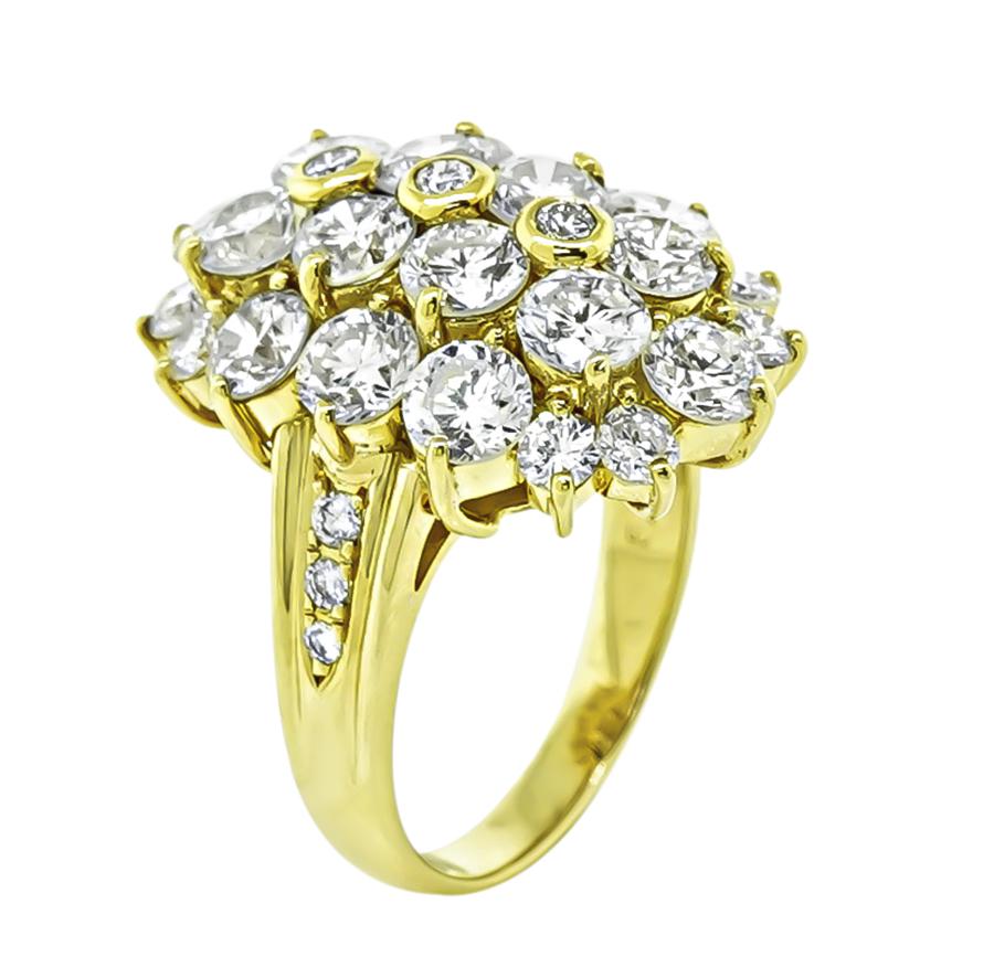 5.18ct Diamond Gold Cocktail Ring