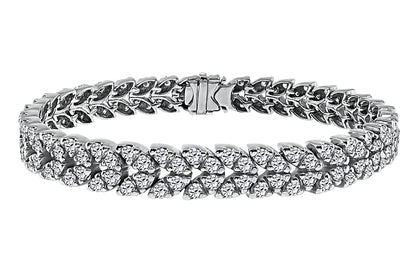Estate 6.00ct Diamond Gold Bracelet