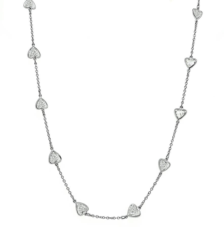 6.11ct Diamond By The Yard Necklace