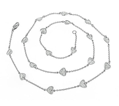 6.11ct Diamond By The Yard Necklace
