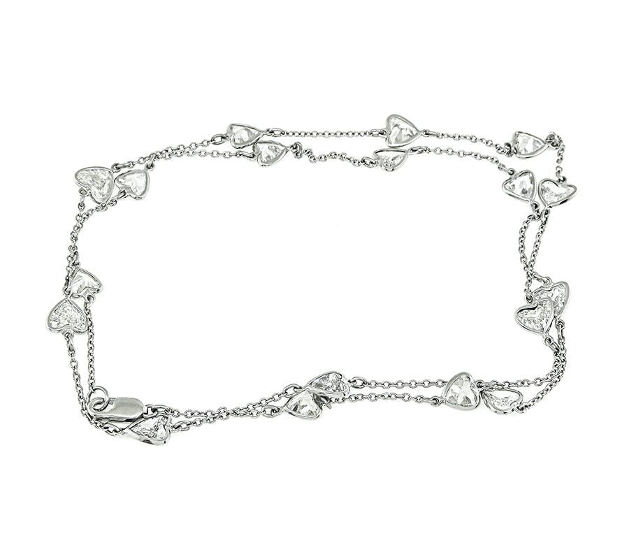 6.11ct Diamond By The Yard Necklace