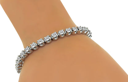 Estate 7.00ct Diamond Tennis Bracelet