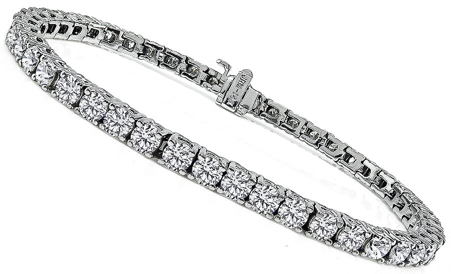 Estate 7.20ct Diamond Tennis Bracelet