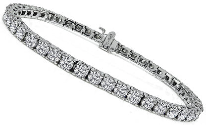 Estate 7.20ct Diamond Tennis Bracelet