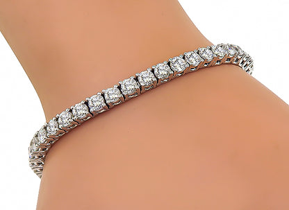 Estate 7.20ct Diamond Tennis Bracelet