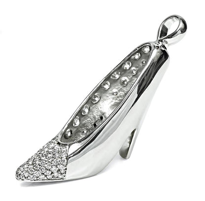Estate 7.65ct White and Fancy Yellow Diamond Stiletto High Heel Pendant