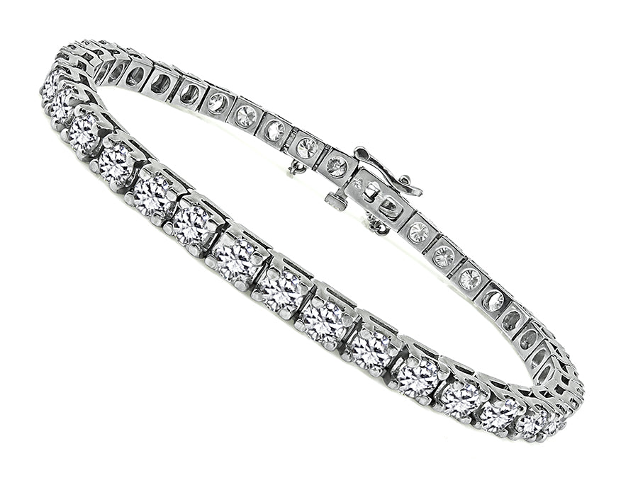 Estate 8.00ct Diamond Line Bracelet