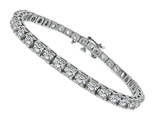 Estate 8.00ct Diamond Line Bracelet