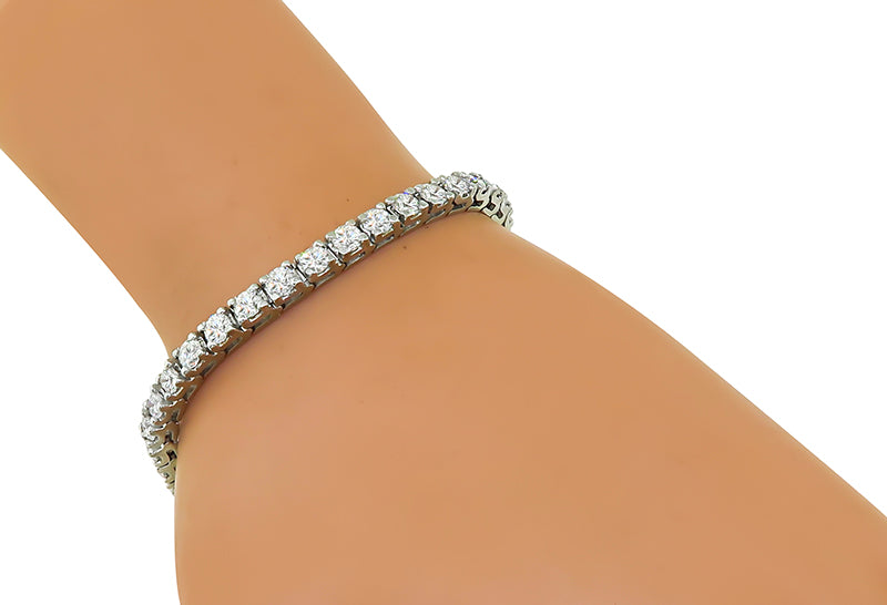 Estate 8.00ct Diamond Line Bracelet