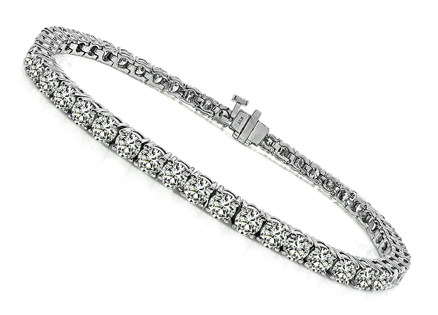 Estate 8.72ct Diamond Tennis Bracelet