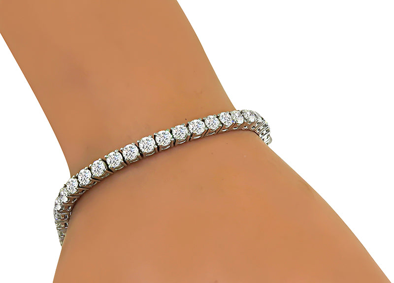 Estate 8.72ct Diamond Tennis Bracelet