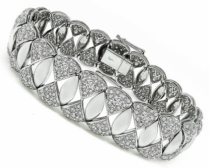 Estate 8.94ct Diamond Gold Bracelet