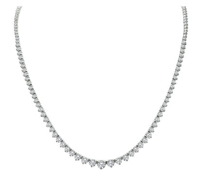 Estate 8.00ct Diamond Tennis Necklace