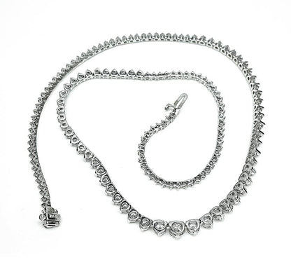 Estate 8.00ct Diamond Tennis Necklace