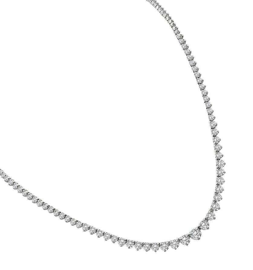 Estate 8.00ct Diamond Tennis Necklace