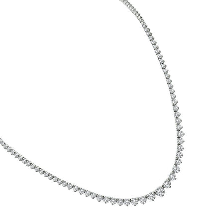Estate 8.00ct Diamond Tennis Necklace
