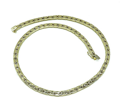 Estate 8.00ct Diamond Gold Necklace
