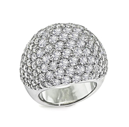 Estate 8.00ct Diamond Platinum and 18k Yellow Gold Love Ring
