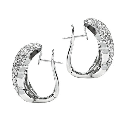 Estate 9.00ct Diamond Gold Earrings