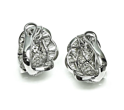 Estate 9.00ct Diamond Gold Earrings