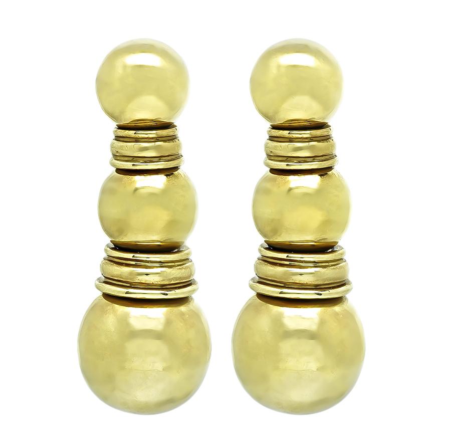 Estate Boucheron Gold Earrings