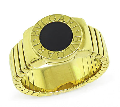 Bvlgari Onyx Gold Ring